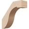 Ekena Millwork 3-inch W x 10-inch D x 10-inch H Del Monte Rough Cedar Woodgrain TimberThane Knee Brace, Primed BRCUR03X10X10DELRCPR - alternate 1